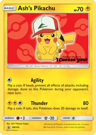 Ash's Pikachu SM109/248 - Promo