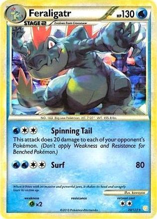 Feraligatr 020/123 - Holo Rare - Holofoil