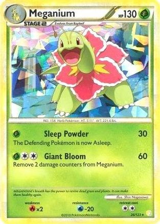 Meganium 026/123 - Holo Rare - Holofoil