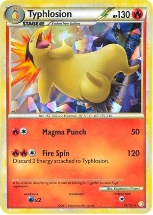 Typhlosion 032/123 - Holo Rare - Holofoil