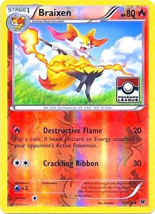 Braixen 012/124 - Promo - Reverse Holofoil