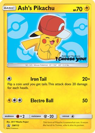 Ash's Pikachu SM113/248 - Promo