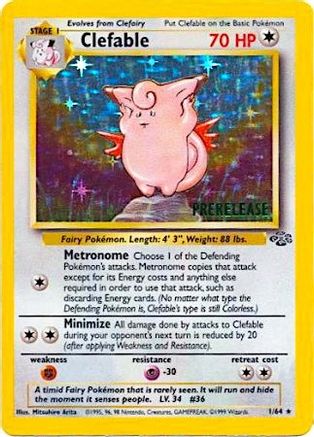 Clefable (Prerelease) 001/64 - Promo - Holofoil