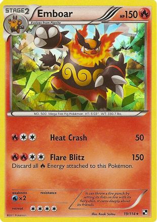 Emboar 019/114 - Holo Rare - Holofoil