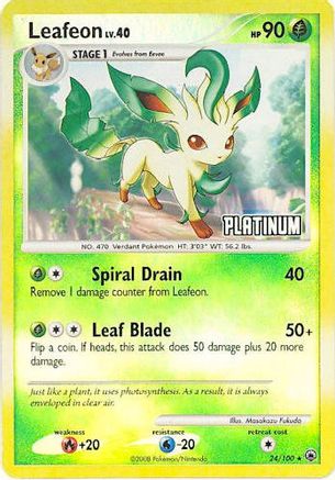 Leafeon 024/100 - Promo - Reverse Holofoil