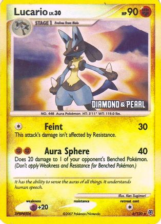 Lucario 006/130 - Promo - Reverse Holofoil