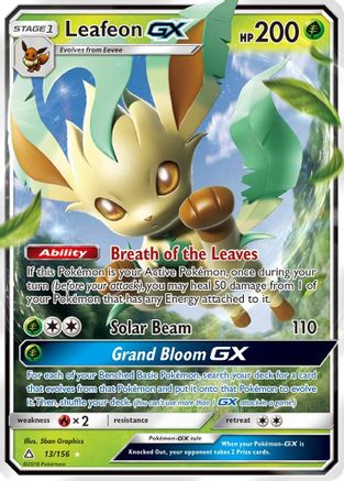 Leafeon GX 013/156/156 - Ultra Rare - Holofoil