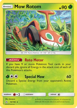 Mow Rotom 014/156/156 - Rare