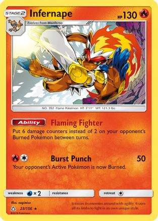 Infernape 023/156/156 - Holo Rare - Holofoil