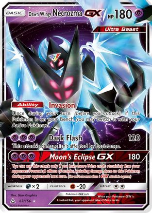 Dawn Wings Necrozma GX 063/156/156 - Ultra Rare - Holofoil