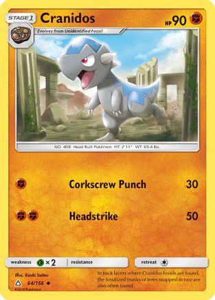 Cranidos 064/156/156 - Uncommon