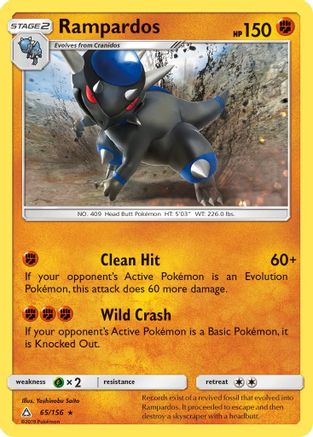 Rampardos 065/156/156 - Holo Rare - Holofoil