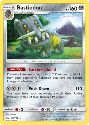 Bastiodon 085/156/156 - Holo Rare - Holofoil