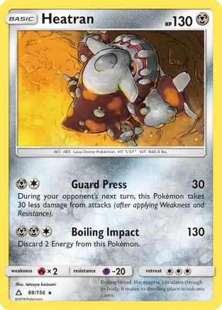 Heatran 088/156 - Holo Rare - Holofoil
