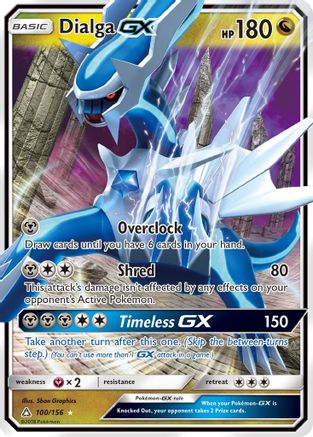 Dialga GX 100/156/156 - Ultra Rare - Holofoil