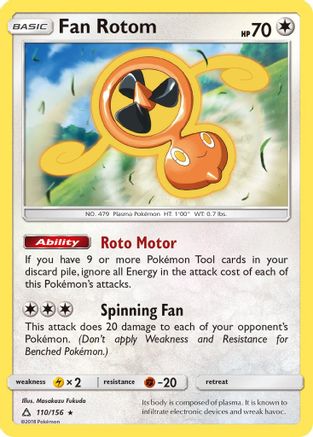 Fan Rotom 110/156/156 - Rare