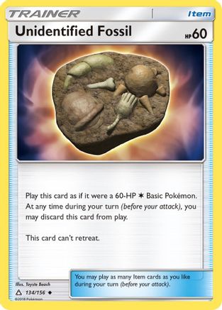 Unidentified Fossil 134/156 - Uncommon