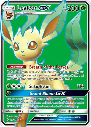 Leafeon GX (Full Art) 139/156 - Ultra Rare - Holofoil
