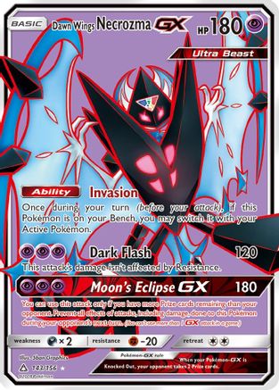 Dawn Wings Necrozma GX (Full Art) 143/156 - Ultra Rare - Holofoil