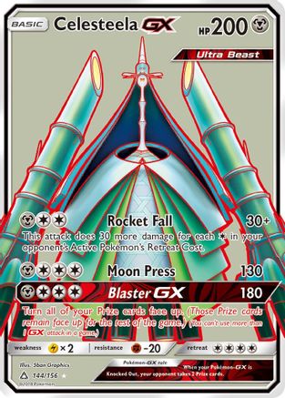 Celesteela GX (Full Art) 144/156/156 - Ultra Rare - Holofoil