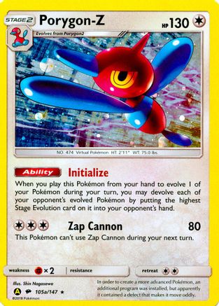 Porygon 105a/147/147 - Promo - Holofoil