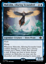 Malcolm, Alluring Scoundrel (Promo Pack) [The Lost Caverns of Ixalan Promos]