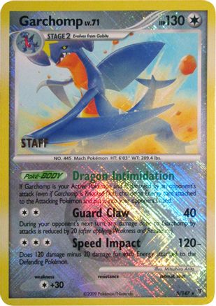 Garchomp 005/147 - Promo - Reverse Holofoil