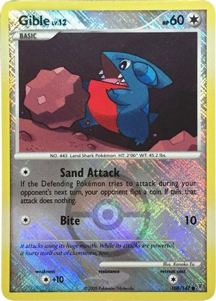 Gible 106/147 - Promo - Reverse Holofoil