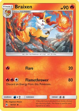 Braixen 016/131 - Uncommon