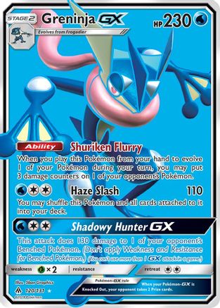 Greninja GX (Full Art) 120/131 - Ultra Rare - Holofoil