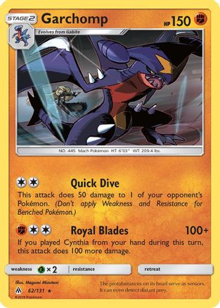 Garchomp 062/131/131 - Holo Rare - Holofoil