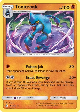 Toxicroak 064/131 - Rare
