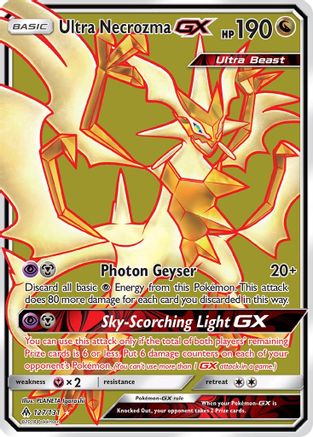 Ultra Necrozma GX (Full Art) 127/131 - Ultra Rare - Holofoil