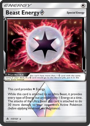 Beast Energy Prism Star 117/131/131 - Prism Rare - Holofoil