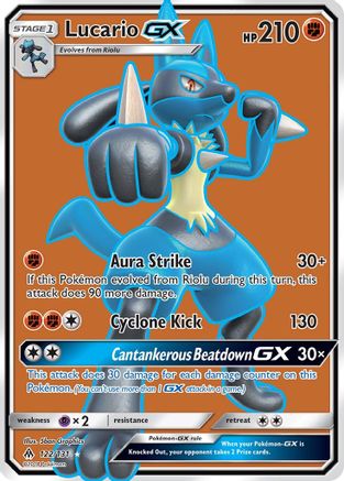 Lucario GX (Full Art) 122/131 - Ultra Rare - Holofoil