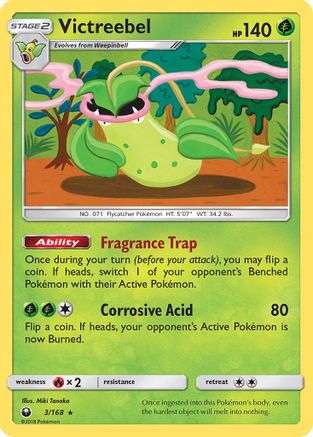 Victreebel 003/168 - Holo Rare - Holofoil