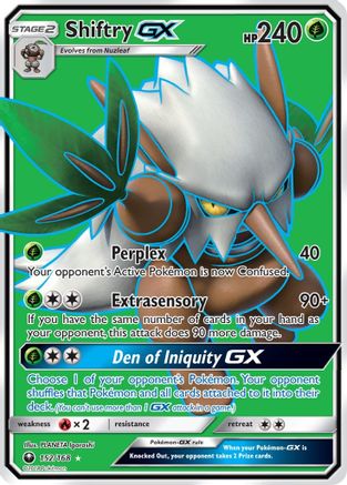Shiftry GX (Full Art) 152/168 - Ultra Rare - Holofoil