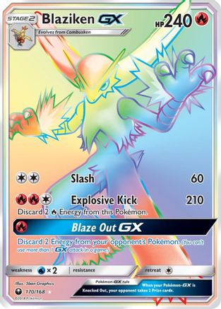 Blaziken GX (Secret) 170/168 - Secret Rare - Holofoil