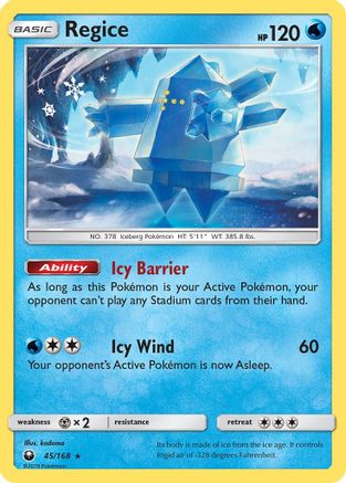 Regice 045/168/168 - Rare