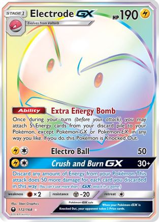 Electrode GX (Secret) 172/168 - Secret Rare - Holofoil