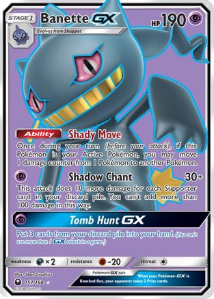 Banette GX (Full Art) 157/168 - Ultra Rare - Holofoil