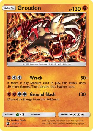 Groudon 081/168/168 - Holo Rare - Holofoil