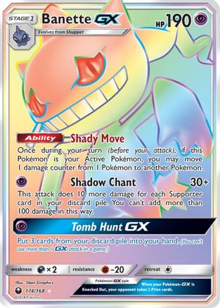 Banette GX (Secret) 174/168 - Secret Rare - Holofoil
