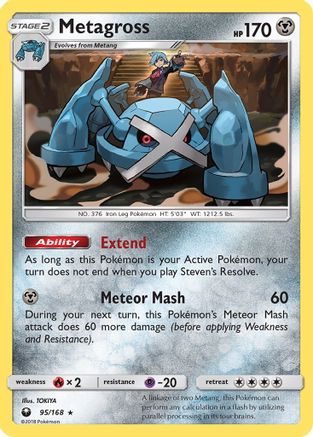 Metagross 095/168/168 - Holo Rare - Holofoil