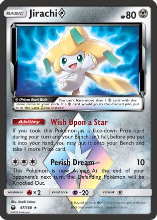 Jirachi Prism Star 097/168/168 - Prism Rare - Holofoil