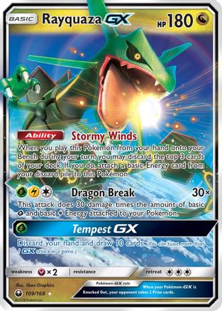 Rayquaza GX 109/168/168 - Ultra Rare - Holofoil