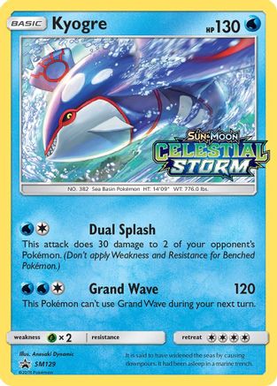 Kyogre SM129/248 - Promo - Holofoil