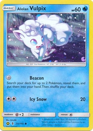 Alolan Vulpix 21a/145/145 - Promo - Holofoil