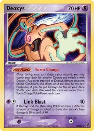 Deoxys 016/107 - Holo Rare - Holofoil