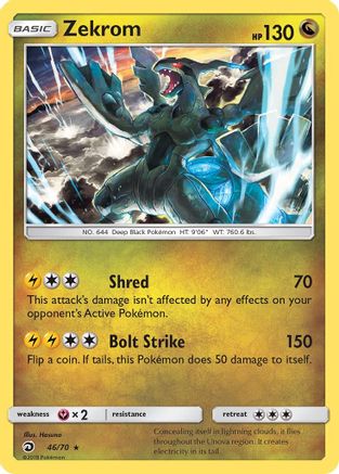 Zekrom 046/70/70 - Holo Rare - Holofoil